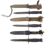 WWII - VIETNAM US, GERMAN BAYONET & KNIFE LOT OF 3