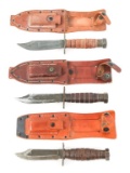 USAF PILOT SURVIVAL KNIFE LOT OF 3