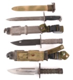 COLD WAR GREEK & US M1 & M9 BAYONET LOT OF 3