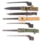 COLD WAR BRITISH L1A3 & NO4 MKII SPIKE BAYONET LOT