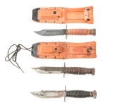 USAF PILOT SURVIVAL KNIFE LOT OF 3