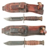VIETNAM WAR USAF PILOT SURVIVAL KNIFE LOT OF 2