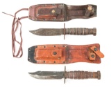 VIETNAM WAR USAF PILOT SURVIVAL KNIFE LOT OF 2