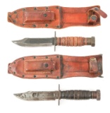 VIETNAM WAR USAF PILOT SURVIVAL KNIFE LOT OF 2