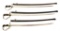 IMPERIAL GERMAN ARMY NCO DOVE HEAD SWORD LOT OF 3