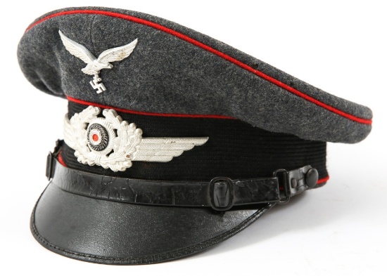 WWII GERMAN LUFTWAFFE NCO VISOR HAT