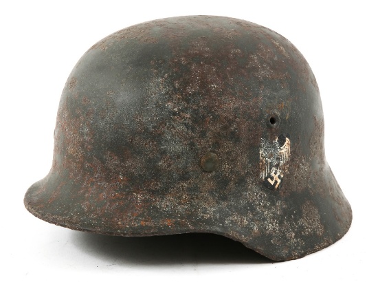 WWII GERMAN ARMY M40 SINGLE DECAL HELMET