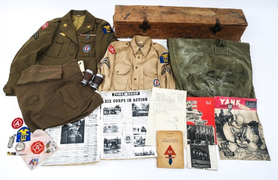 WWII US ARMY COMBAT ENGINEER NAMED GROUPING