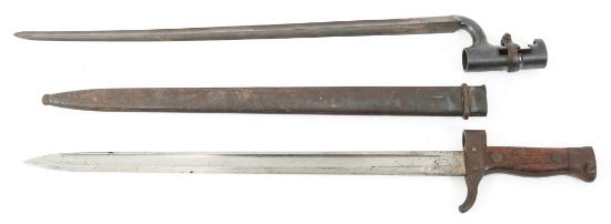 FRENCH MLE 1892 & BRITISH 1853 ENFIELD BAYONET LOT