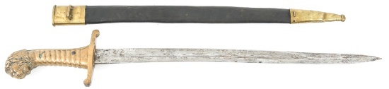 IMPERIAL GERMAN BAVARIAN ARTILLERY LIONHEAD SWORD