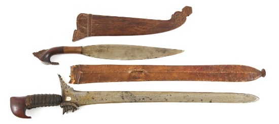PHILIPPINE MORO KRIS SWORD & KNIFE LOT