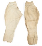SPAN-AM WAR US ARMY KHAKI COTTON BREECHES LOT OF 2