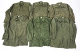 VIETNAM WAR US ARMY JUNGLE JACKET TYPE 3 LOT OF 6