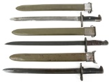 WWII US ARMY M1 GARAND LONG BAYONET LOT OF 3