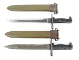 WWII US M1942 M1 GARAND SHORT BAYONET LOT OF 2
