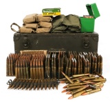 WOODEN AMMO CRATE 30-06 SPR AMMUNITION 300+ ROUNDS
