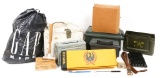 AMMO CAN, CRATE & FIREARM ACCESSORY LOT