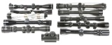 FIREARM OPTICS AND SCOPES LOT OF 11