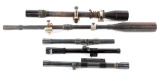 FECKER, WEAVER & UNERTL RIFLE SCOPE LOT OF 5