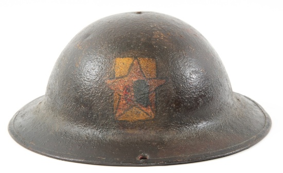 WWI ARMY AEF 15th FIELD ARTILLERY PAINTED HELMET