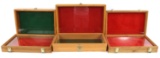 WOODEN DISPLAY CASE LOT OF 6