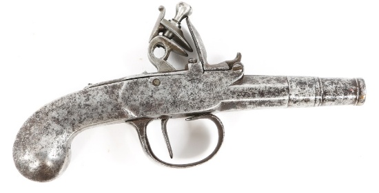 SCOTTISH .40 CAL STEEL BOXLOCK POCKET PISTOL