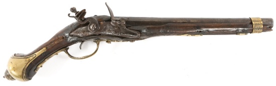 EUROPEAN .68 CALIBER FLINTLOCK PISTOL