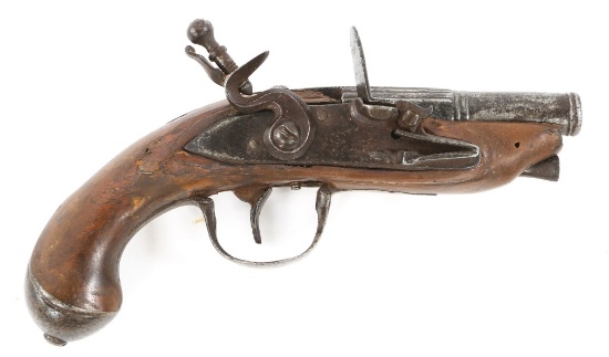 1700s FRENCH .38 CAL FLINTLOCK POCKET PISTOL