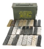 COLT M1911 .45 ACP MAGAZINE IN AMMO CAN LOT OF 25