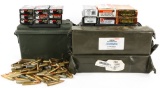 RIFLE AMMUNITION LOT IN CANS OVER 650 ROUNDS