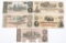 1862 & 1864 CONFEDERATE PAPER MONEY - LOT OF 5