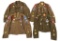 WWII US ARMY AIRBORNE NCO & OFFICER UNIFORM LOT