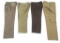 WWII US ARMY ENLISTED MAN & OFFICER TROUSERS LOT