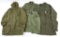 COLD WAR US ARMY PARKA & UTILITY SHIRT LOT OF 5