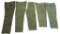 VIETNAM WAR US ARMY OG-107 UTILITY PANTS LOT OF 5