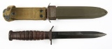 US WWII M3 CAMILLUS FIGHTING KNIFE IN M8 SHEATH