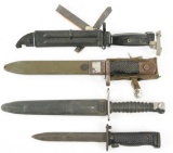 WORLD MILITARY BAYONET LOT OF 4