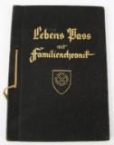 WWII GERMAN LEBENS PASS MIT FAMILIENCHRONIK BOOK