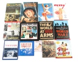 WWI AND WWII HISTORY AND ART BOOK LOT OF 13