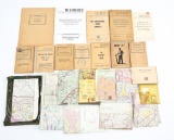 WWII - COLD WAR US ARMY MANUAL & MAPS MIXED LOT