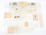 CIVIL WAR LETTERS AND DOCUMENTS - LOT OF 31