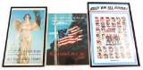 WWII US HOME FRONT WAR POSTER LOT OF 3