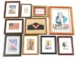 US ARMED FORCES MILITARY FRAMED POSTCARD LOT OF 10