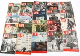 WWII & VIETNAM ERA WARTIME LIFE MAGAZINE LOT OF 36