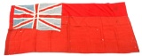 WWII BRITISH NAVY RED ENSIGN FLAG MADE ONBOARD