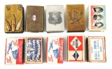 WWI - WWII US ARMY TRENCH ART MATCHBOOK HOLDERS