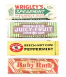 WWII US ARMY K-RATION CHEWING GUM LOT OF 4