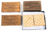 WWII US ARMY FIELD RATION D & BISCUITS LOT OF 5