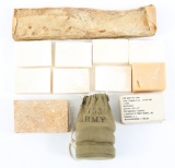WWII - COLD WAR US ARMY & MEDIC BAR SOAP LOT OF 14