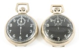 WWII US AAF NAVIGATOR TYPE A-8 STOPWATCH LOT OF 2